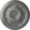 Ekena Millwork Damon Ceiling Medallion (Fits Canopies up to 3 3/8"), Hand-Painted Silver, 20"OD x 1 1/2"P CM20DASLS - alternate 1